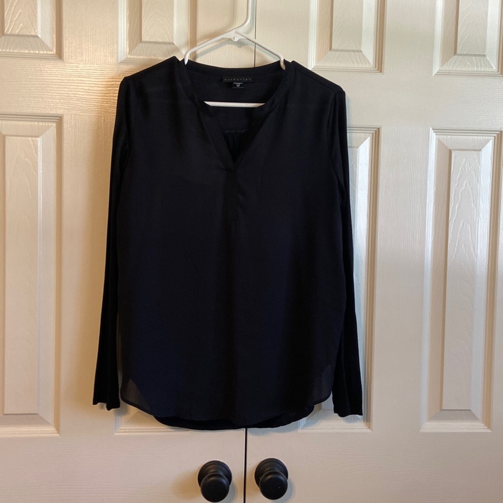 Black long sleeve dress shirt